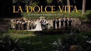 Destination WEDDING in ITALY  LA DOLCE VITA [upl. by Enitsed]