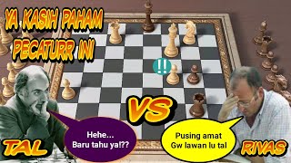 KORBAN MALAH JADI KORBAN Tal kasih paham pecatur ini  Mikhail tal vs Rivas manuel 1992 [upl. by Nnoryt]