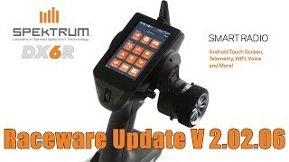 Spektrum DX6R RaceWare Update V 20206 [upl. by Dory]