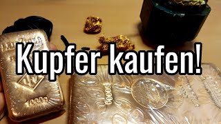 In Kupfer investieren für wenig Geld  5kg Kupferbarren [upl. by Leonard]