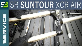 Finally SR Suntour XCR Air LOR Suspension Fork Service FULL Overhaul [upl. by Atsilac]