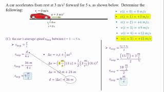 Kinematics12 Constant NonZero Acceleration [upl. by Ardnwahsal451]