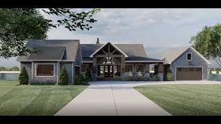 CRAFTSMAN HOUSE PLAN 96300465 WITH INTERIOR [upl. by Drice]