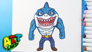 How to Draw Ripster  Street Sharks [upl. by Amairam]