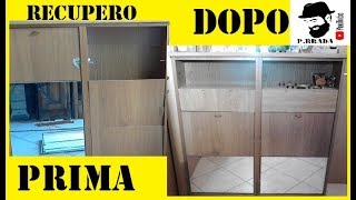 Recupero di una scarpiera semi distrutta by Paolo Brada DIY [upl. by Sinnard]