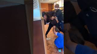 Panera Bread employee strikes violent customer with baking pan [upl. by Eahsed438]