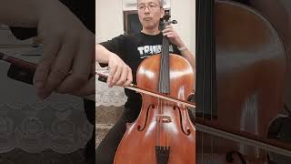 Day 57 Bach Suite No1 in G major for Cello  Courante bar 116 practice [upl. by Annirak665]