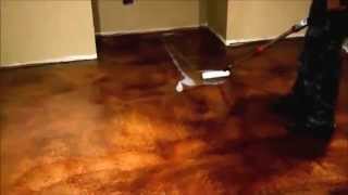 HowTo Apply E10 Epoxy Sealer to a Colored Concrete Floor Video  SealGreencom  8009973873 [upl. by Adnohsad]