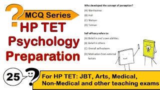 Psychology Most Important Questions for HP TET  HPTET Preparation 2024  Adhyayan Kaksh [upl. by Eiramanin]