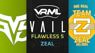 VAIL  Flawless 5 vs ZEAL  Season 2 Week 6  VRML [upl. by Aelc]