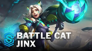 Battle Cat Jinx Skin Spotlight  League of Legends [upl. by Radley]