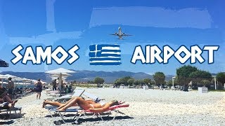 HD ✈ Impressive Samos Airport Action [upl. by Grange68]