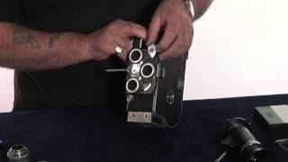 Attaching lens on a Bolex Film Camera [upl. by Aicilec364]