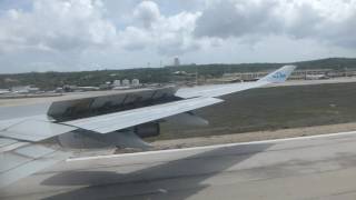 Landing at Curacao in a KLM B744 [upl. by Ihsakat421]