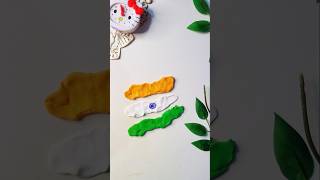 Clay art ideas easy🇮🇳hand craft for kids🇮🇳shotsshortshandcraftclayartflagindianarttrendingyt [upl. by Wells492]