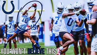 The Indianapolis Colts Rookie Minicamp Is INSANE Adonai Mitchell FIRST LOOK Colts Highlights [upl. by Otilegna]