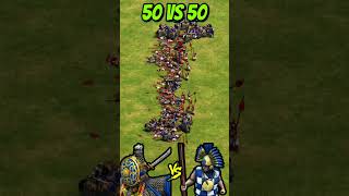 50 Savars vs 50 Elite Kamayuks AoE2 Shorts ageofempires gaming [upl. by Anayeek]