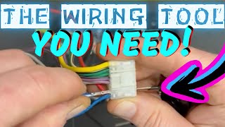 Wiring Harness MUST Have Tool Removes Wires From Terminals Easily [upl. by Averat254]