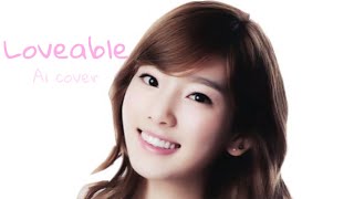 Ai cover Taeyeon Loveable orig Kim jong kook [upl. by Teirrah]