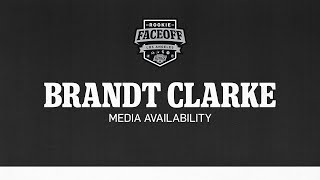 Defenseman Brandt Clarke  2024 LA Kings Rookie Faceoff  Media Availability [upl. by Obola186]