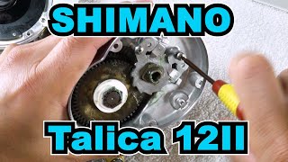 Shimano Talica 12ii Reel Service Tutorial How To Take Down and Grease Gears Extended 2 speed reels [upl. by Benioff]