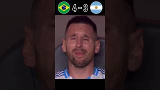 Brazil vs Argentina  World Cup 2026 final penalty shootout imaginary shorts football neymar [upl. by Richella]