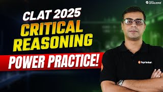 CLAT 2025 Critical Reasoning Practice Questions for CLAT 2025 Exam Preparation [upl. by Ahsitruc]