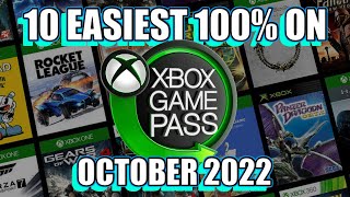 Top 10 Easiest 100 Achievements on the Xbox Game Pass 0ctober 2022 [upl. by Reede]