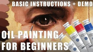 Oil Painting for Beginners  Basic Techniques  Step by Step Demonstration [upl. by Noel]