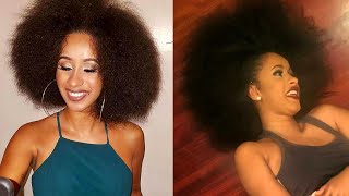 BODAK YELLOW PARODY  CARDI B NATURAL HAIR [upl. by Nueormahc]