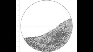 Granular flow in a rotating drum  mixing process [upl. by Aicrag]