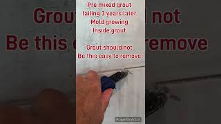 Cheap premixed grout replaced with Laticrete epoxy grout in 3 days [upl. by Mehalick]