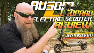 Electric Scooter Unboxing And Review Ausom Leopard EScooter  1000W Motor amp 34mph Speed Test [upl. by Matta]