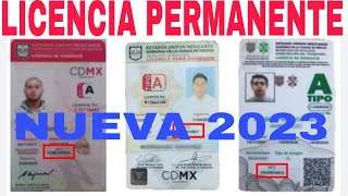 Nueva licencia PERMANENTE 2023 CÓMO CUÁNDO Y DÓNDE [upl. by Bisset]