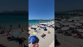 On the beach in Cannes France 🇫🇷 travel cannes france [upl. by Hedwig691]