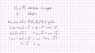 Mathematik für Informatik Studenten 63  Vektoren  Vektorraum [upl. by Zebulon]