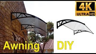 How to install a double plastic awning  step by step [upl. by Eelnayr]