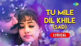 Tu Mile Dil Khile  Lyrical  Kumar Sanu and Alka Yagnik  Criminal  Classic Sad Songs  Old Songs [upl. by Keifer970]