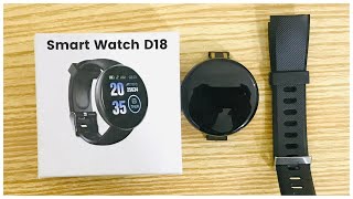 Smart Watch D18 [upl. by Etnuhs]