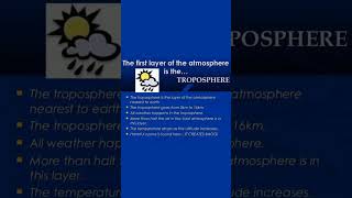 Explain the main feature of Troposphere Tropospheric  Class 6 geography ncert geography Q ampAns [upl. by Ailime]