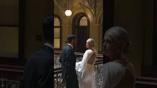 Classic amp Stylish NYC Elopement at The Beekman Hotel elopementnyc nycweddingvideo nywedding [upl. by Ahsinej]