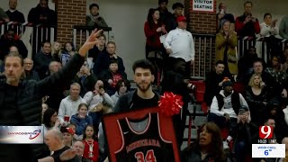 Chet Holmgrens Thunder Teammates Show Up For His High School Jersey Retirement [upl. by Phail37]