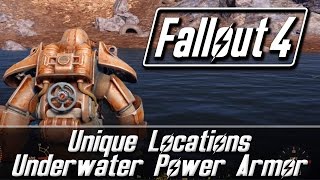 Fallout 4 Unique Locations  Underwater Power Armor  Revered Legend [upl. by Bryce294]