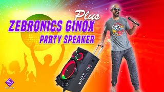 Zebronics Ginox Plus 🥳 160W தாறுமாறு Party Speaker 🎙️ 🎇 [upl. by Ailelc544]