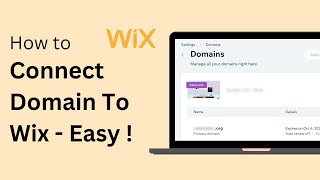 How To Connect Domain To Wix Step By Step [upl. by Tsepmet]