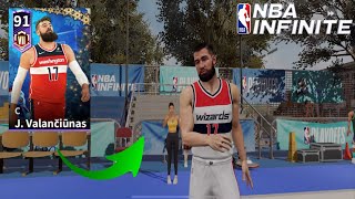 New Early Jonas Valanciunas Showcase and Gameplay In NBA Infinite [upl. by Eneluqcaj195]