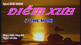 DIỄM XƯA  KARAOKE  TONE NAM [upl. by Hadsall782]