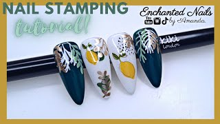 NAIL STAMPING Tutorial  How to Stamp Over Gel Polish [upl. by Sutherlan594]