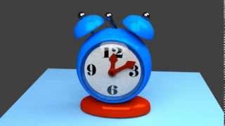 3D Alarm Clock Animation [upl. by Ajidahk]