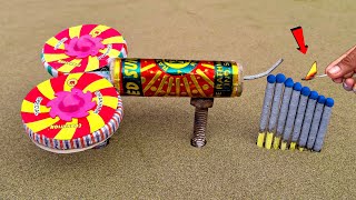 Diwali 2 Chakri And Rocket Combo Vs Matchstick Chain Reaction Domino  Crackers Amazing Experiment😱 [upl. by Giulio]